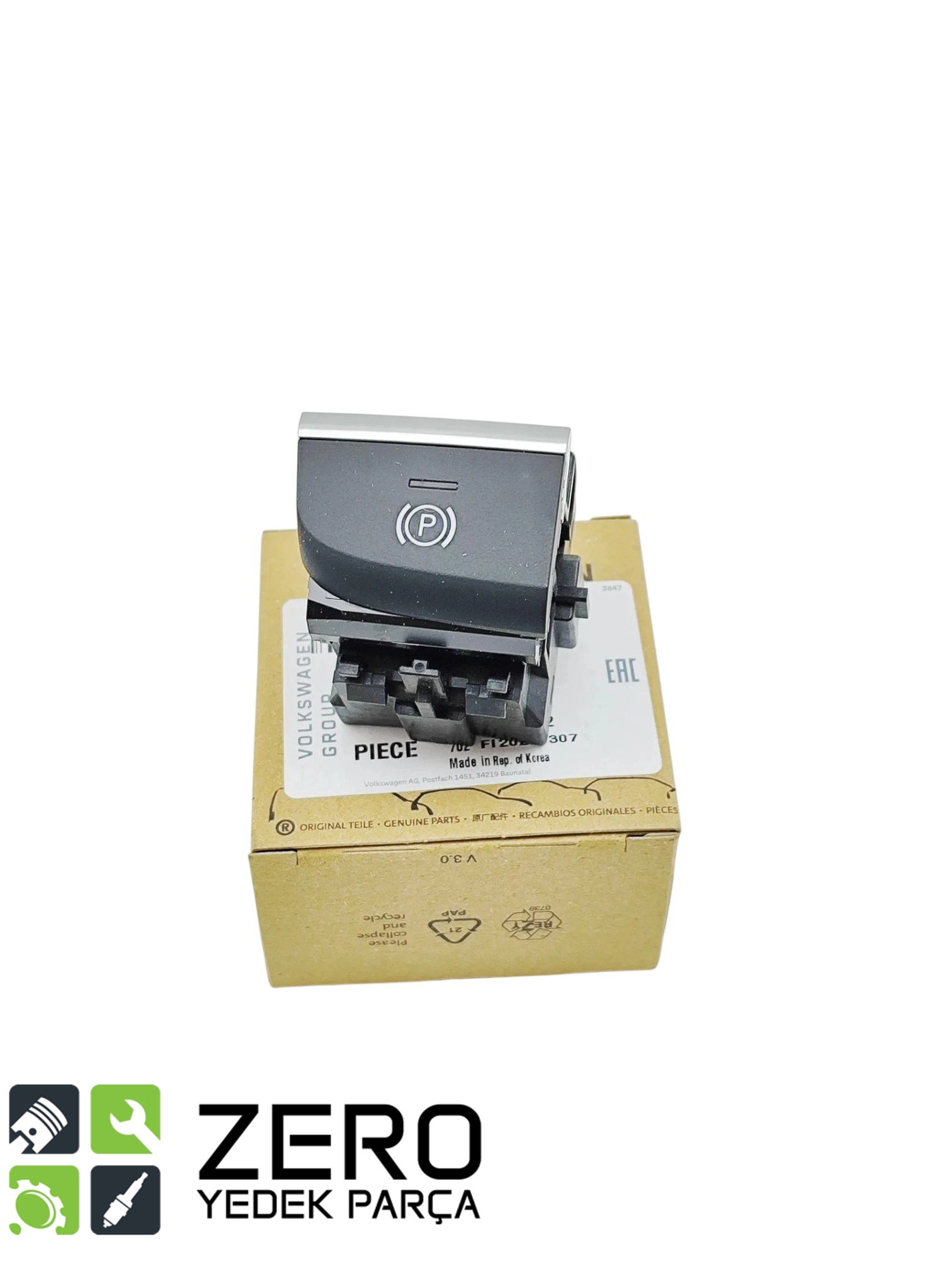 8V1927225A Elektrikli El Fren Tuşu Audi A3 1