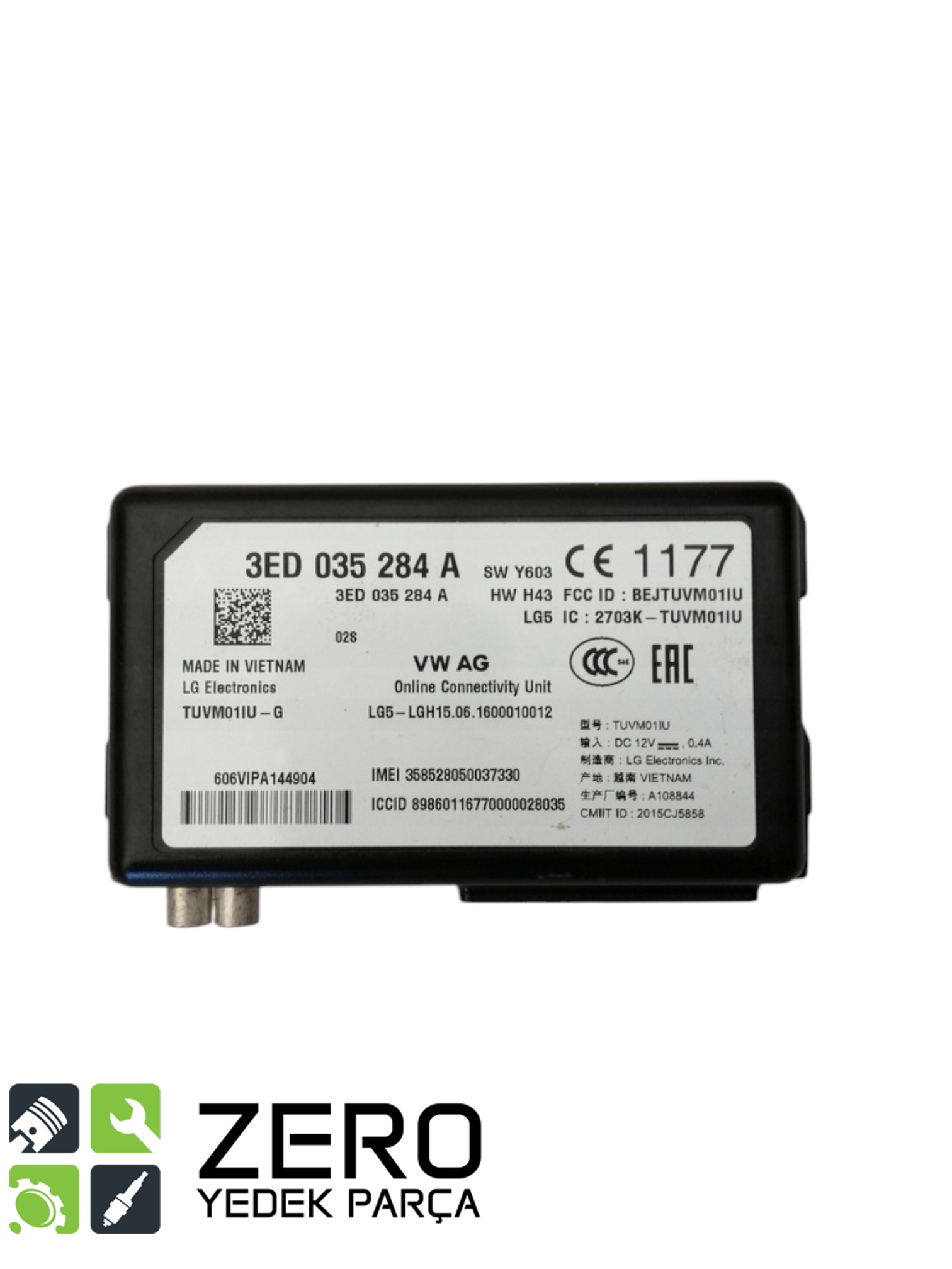 3ED035284A Çevrimiçi Hizmetler Kontrol Ünitesi Audi A6 A7 1