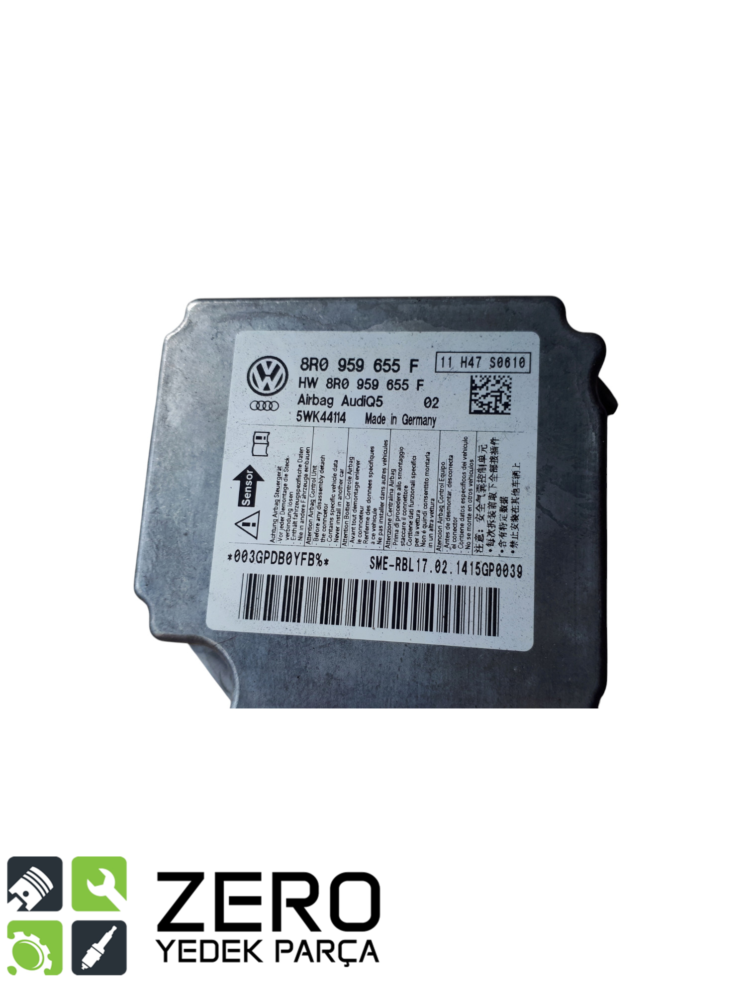 8R0959655F Airbag / Hava Yastığı Kontrol Beyni A4 A5 Q5 2