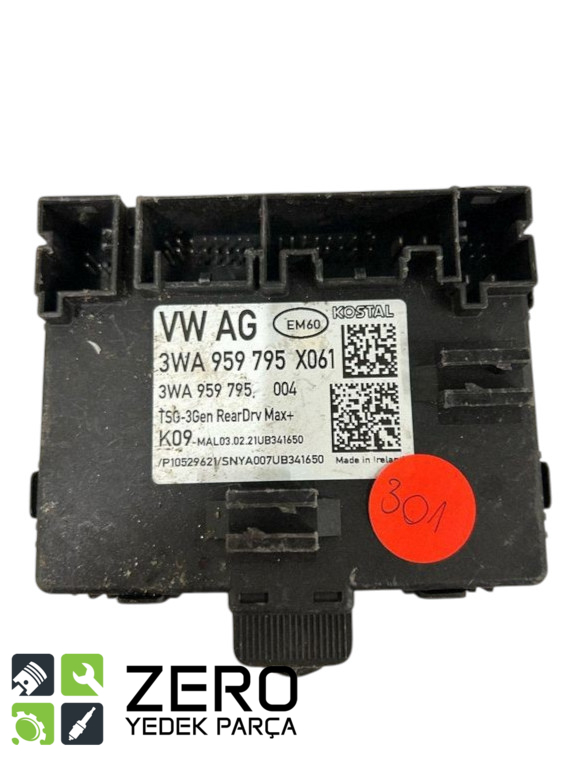 3WA959795 Sağ Arka Kapı Konfor Beyni Golf Formentor A3 2