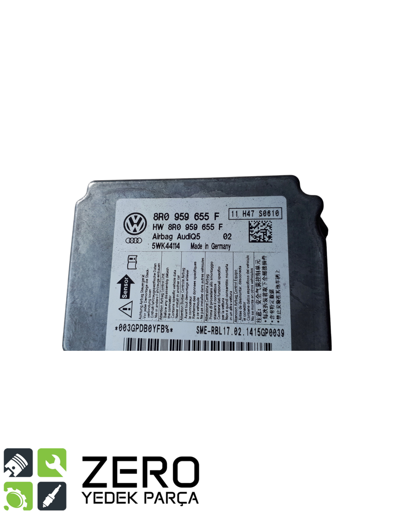 8R0959655F Airbag / Hava Yastığı Kontrol Beyni A4 A5 Q5 3