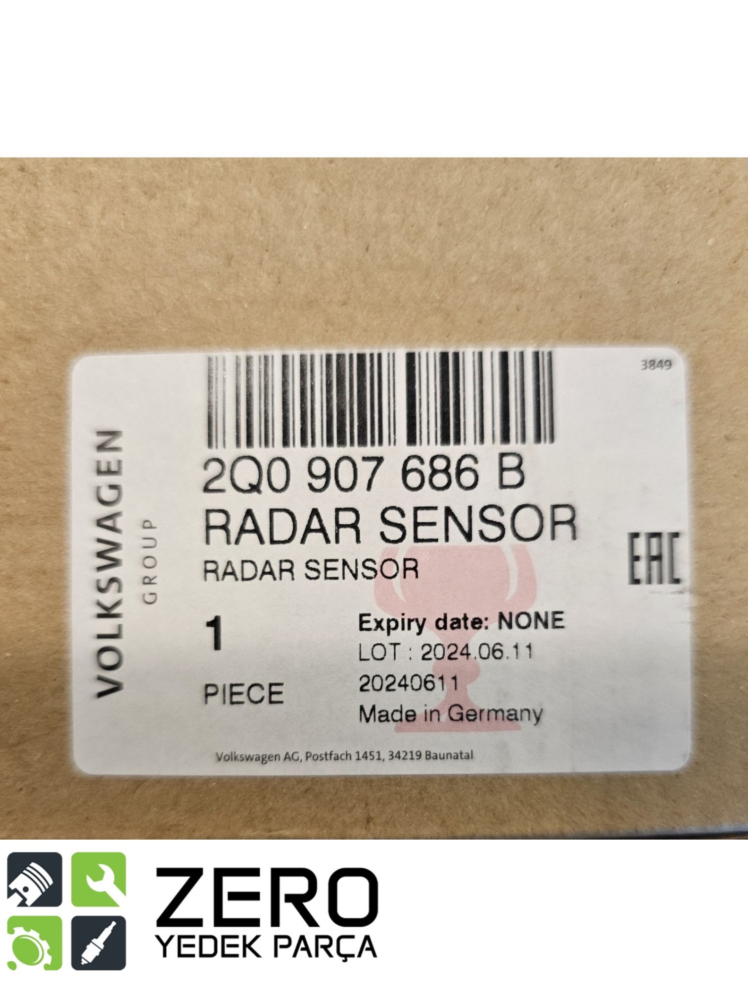 2Q0907686B Sağ Kör Nokta Radar Sensör Beyni T-Roc Polo 3