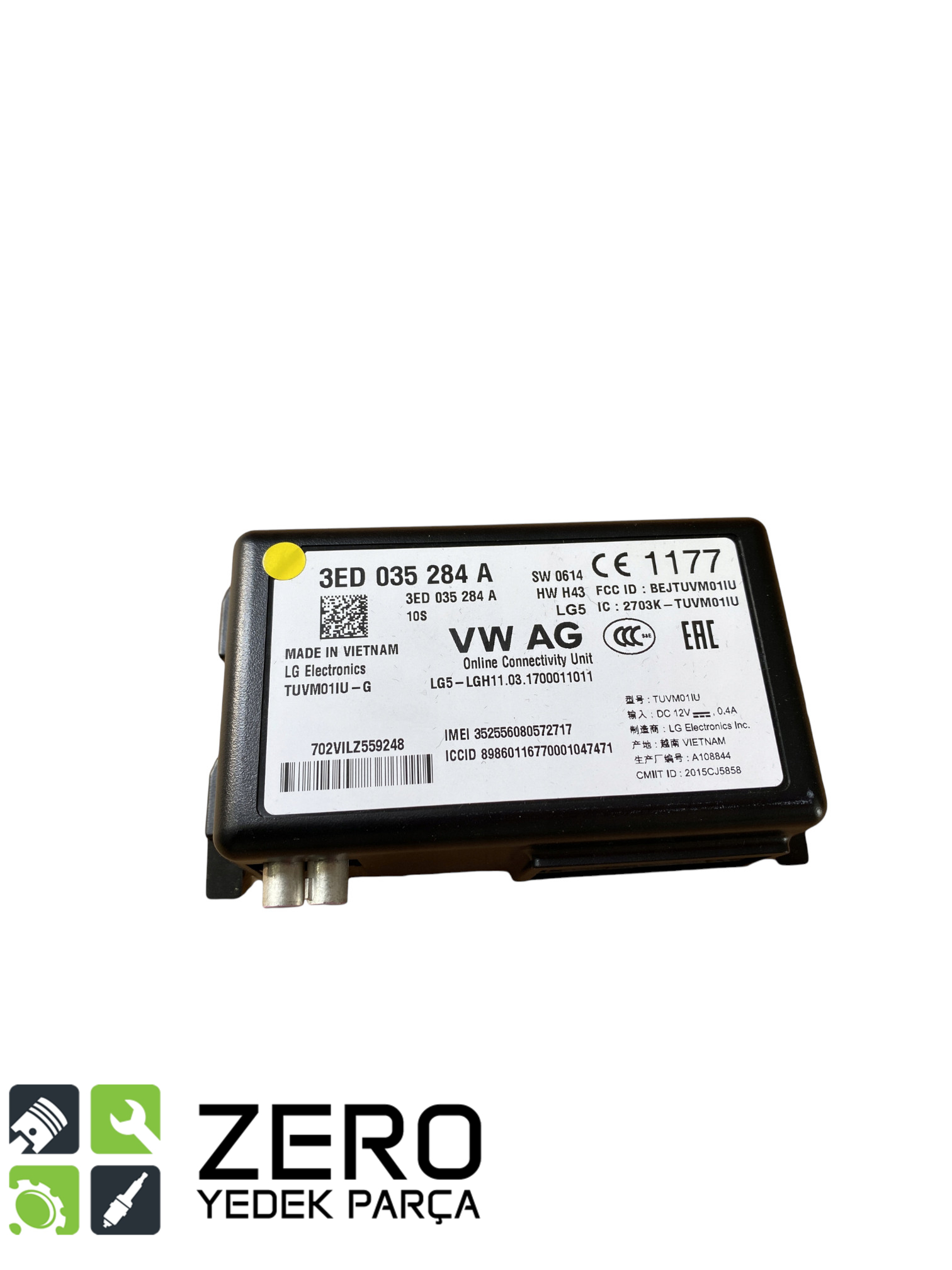 3ED035284A Çevrimiçi Hizmetler Kontrol Ünitesi Audi A6 A7 3