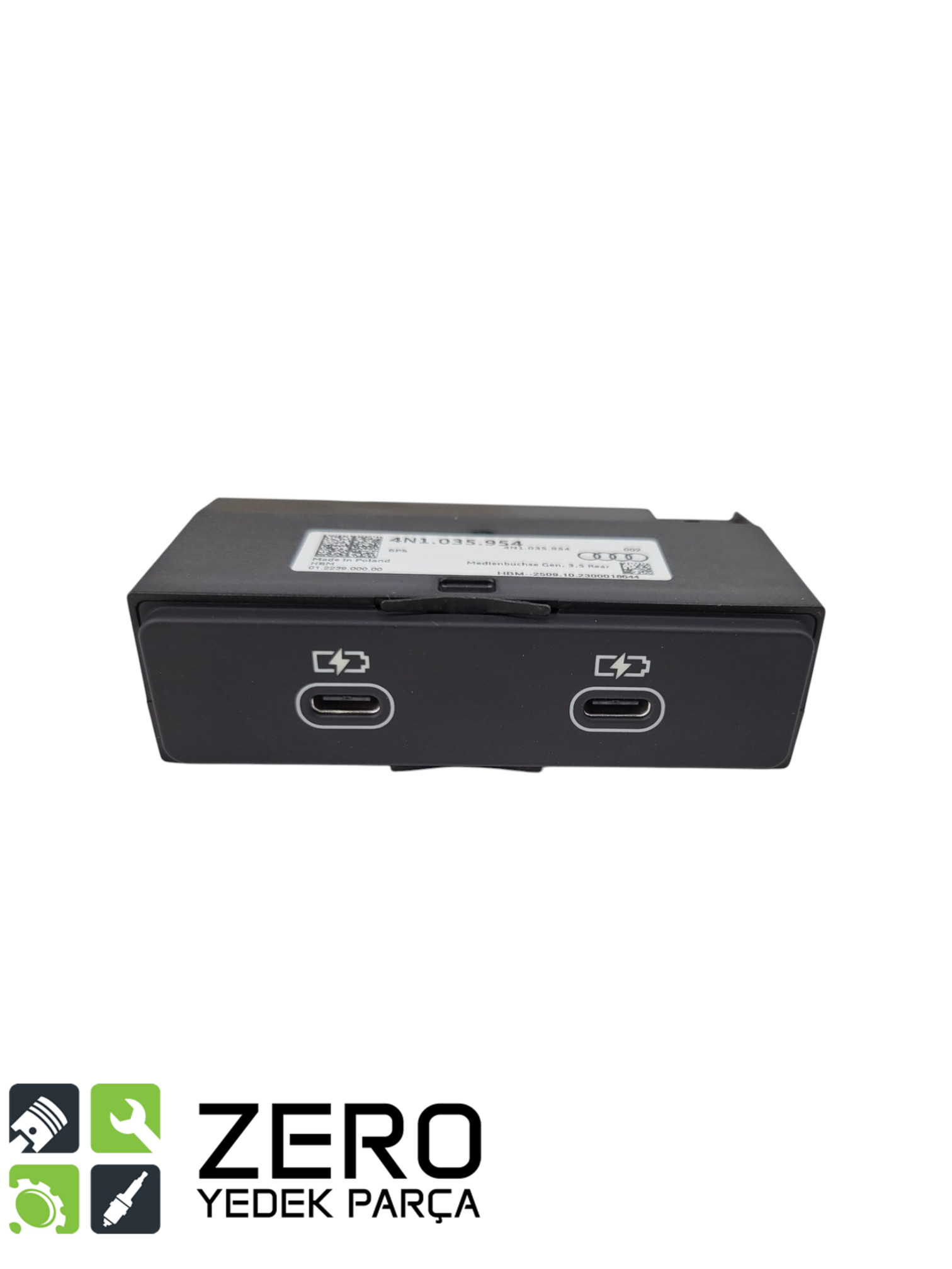 4N1035954 Çiftli USB Type-C Şarj Portu A6 A7 A8 Q7 Q8 Taycan 3