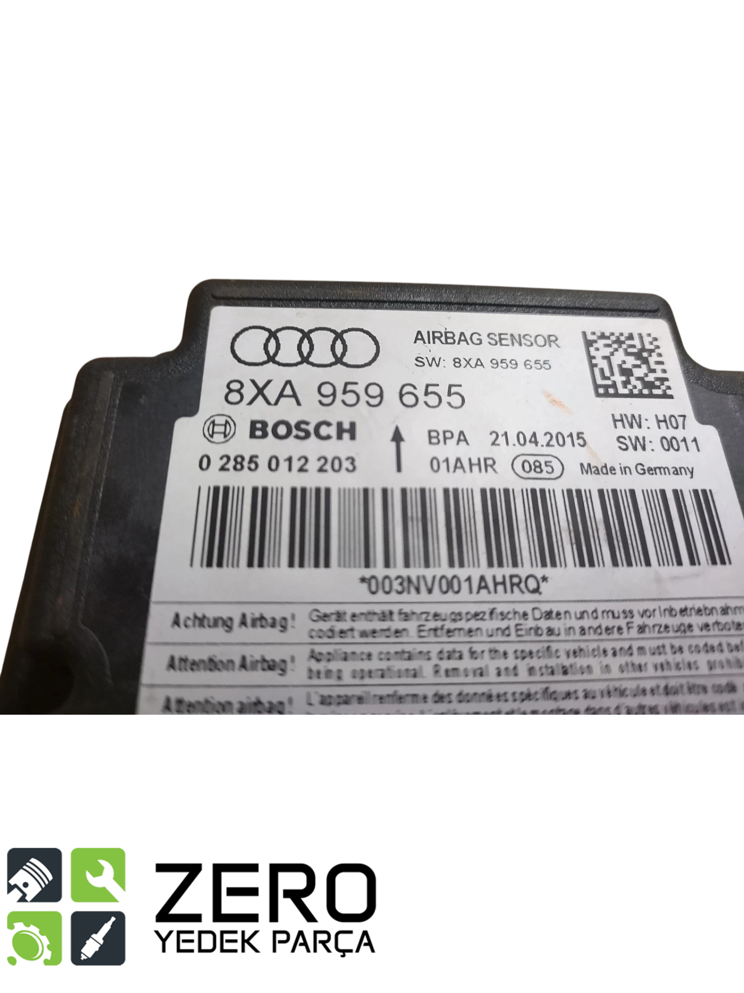 8XA959655 Airbag / Hava Yastığı Kontrol Beyni A1 4