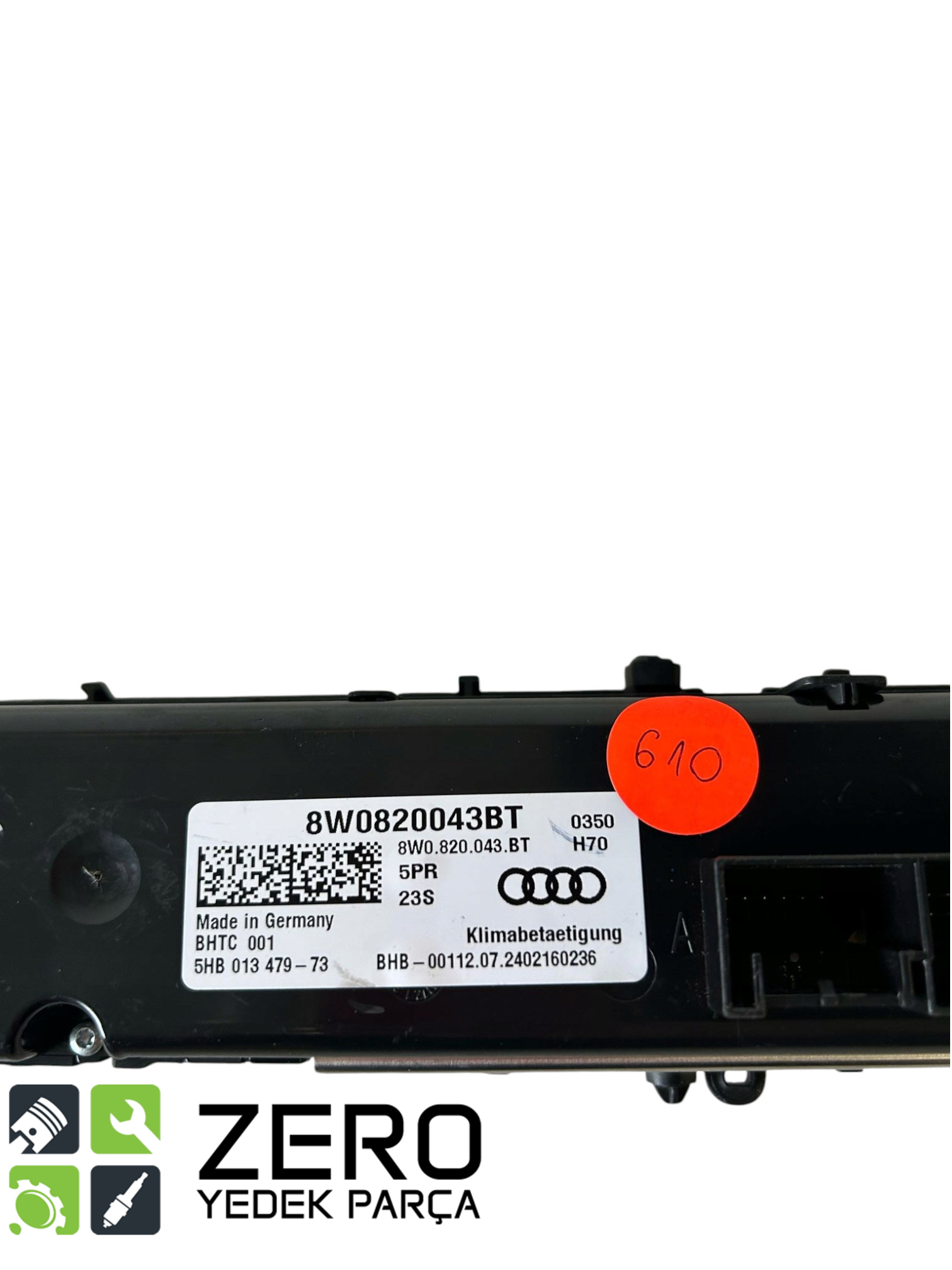 8W0820043BT Klima Kontrol Paneli A4 A5 Q5 7
