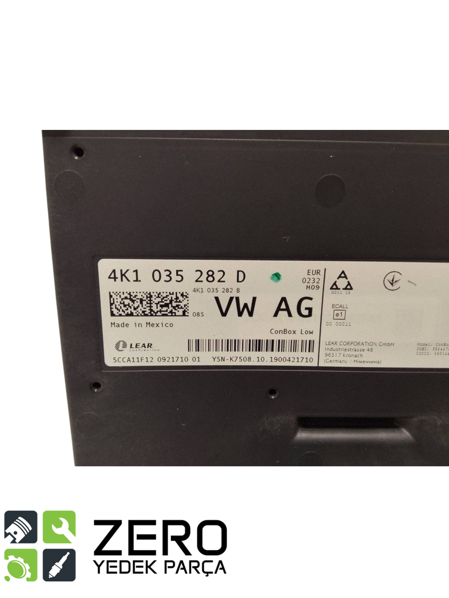 4K1035282D Kablosuz Şarj ve Telefon Modülü Audi A6 A7 7