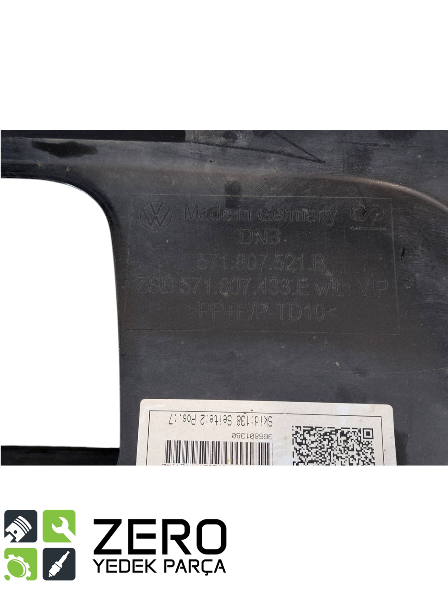 571807521B041 Tiguan R-Line Arka Tampon Alt Spoyler 7