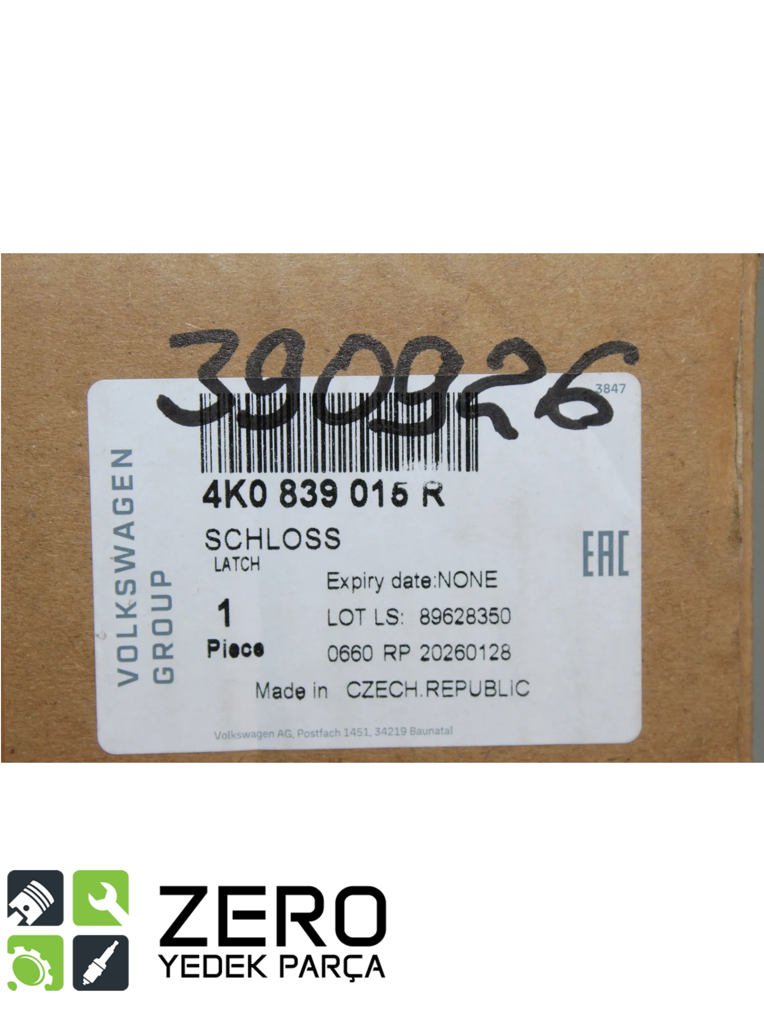4K0839015R Sol Arka Kapı Kilidi A6 A7 Q4 Q8 Enyaq Born 7