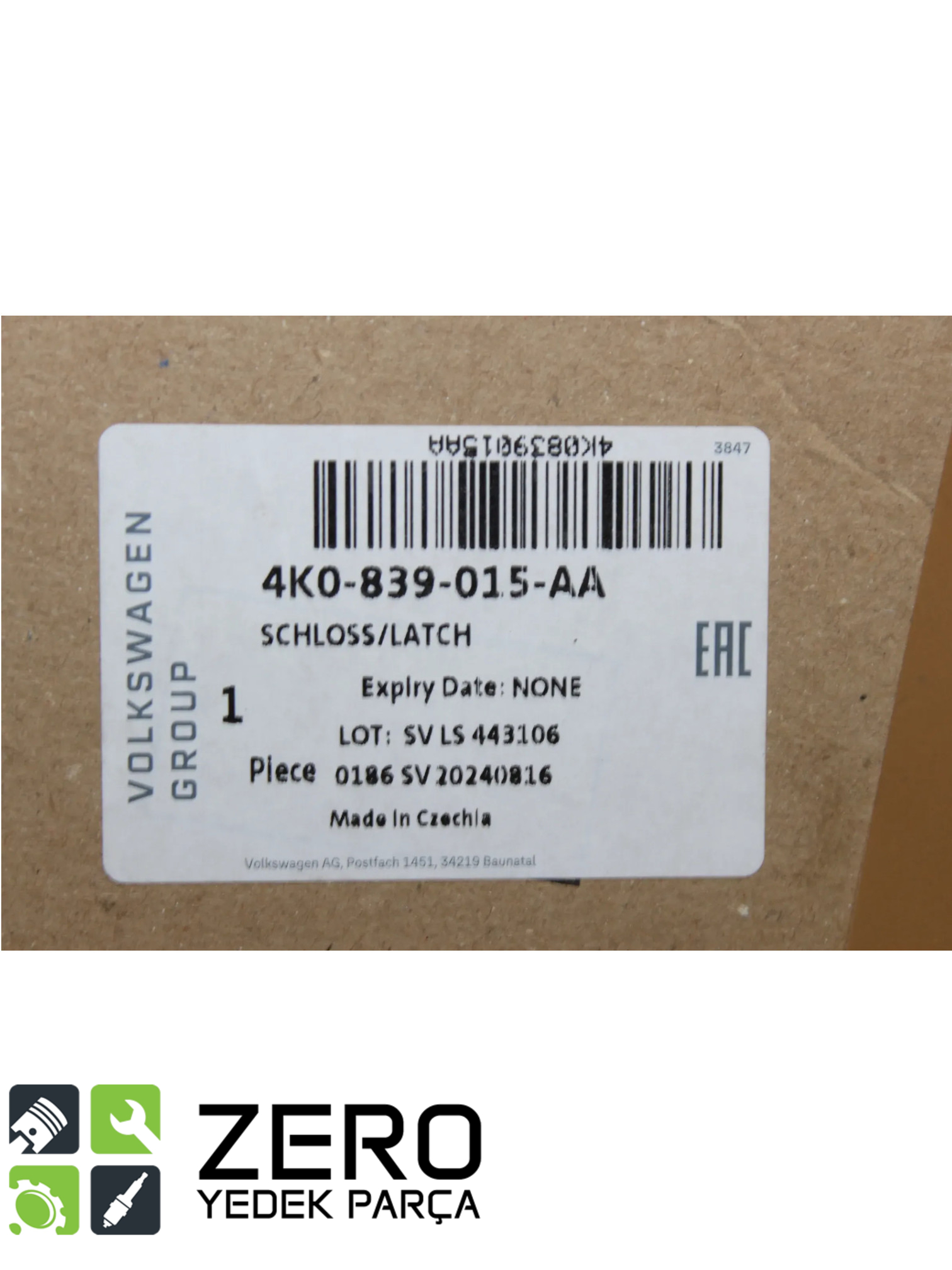 4K0839015AA Sol Arka Kapı Kilidi A6 A7 A8 Q8 eTron 8