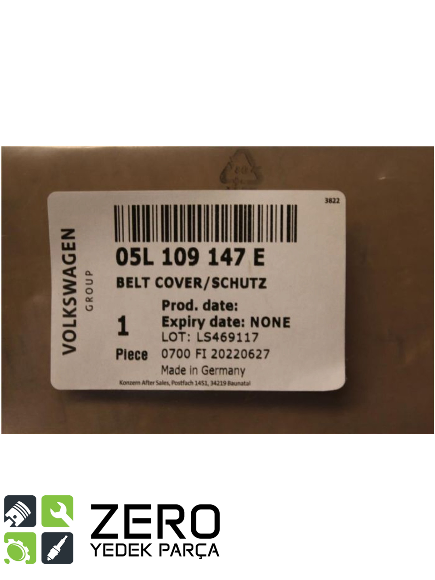 05L109147E Triger Koruma Kapağı Alt Audi A4 A5 A6 A7 Q5 4