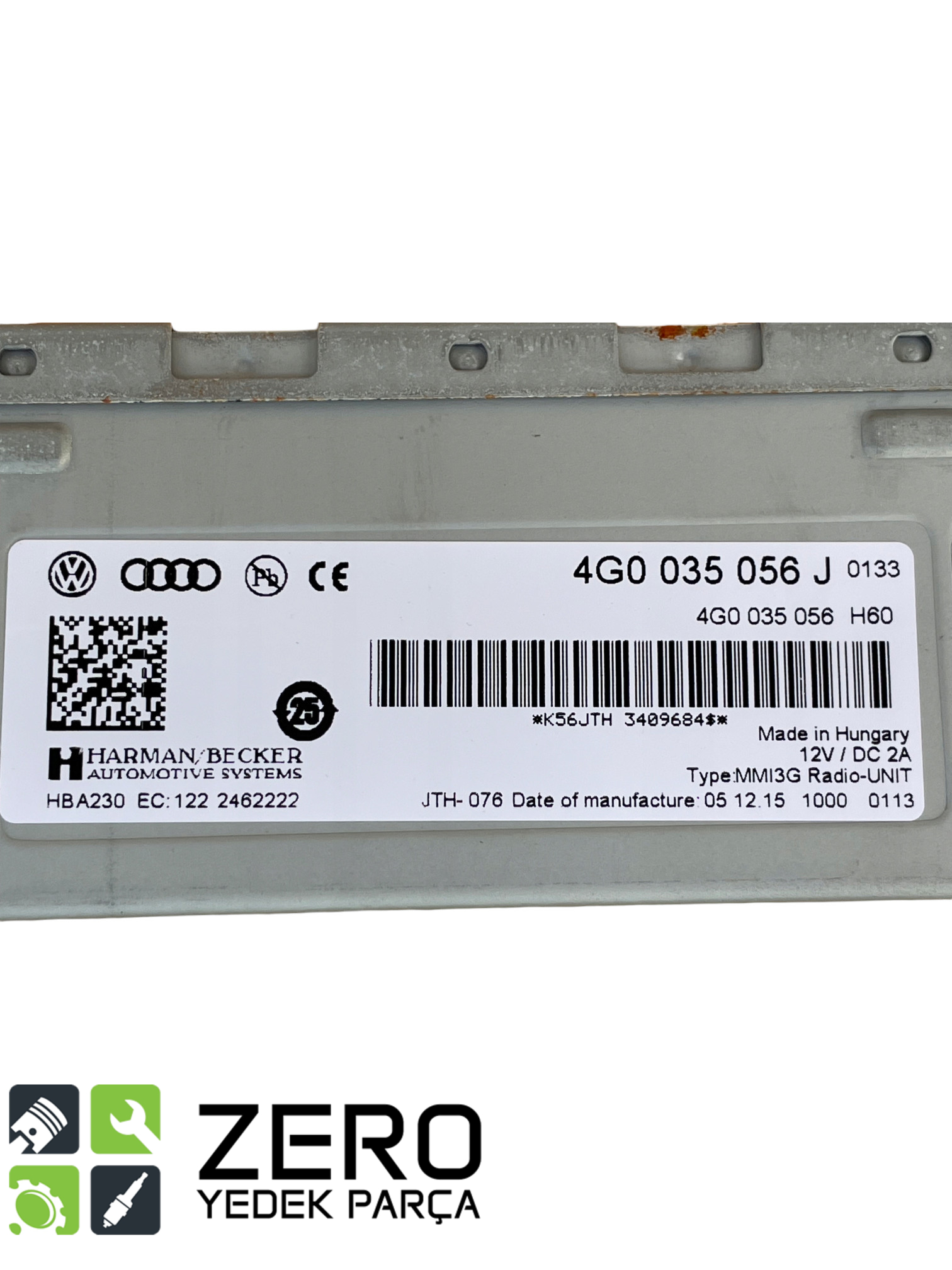 4G0035056J Radyo Beyni / MMI Amfi ve Radyo Modülü A1 A4 A5 A6 Q7 5