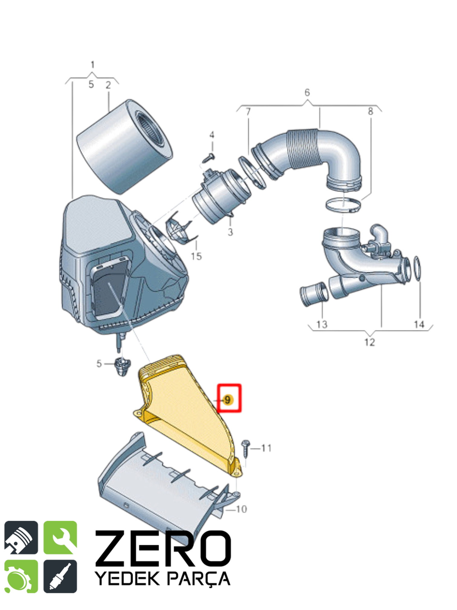 4K0129520C Hava Kanalı Audi A6 A7 7