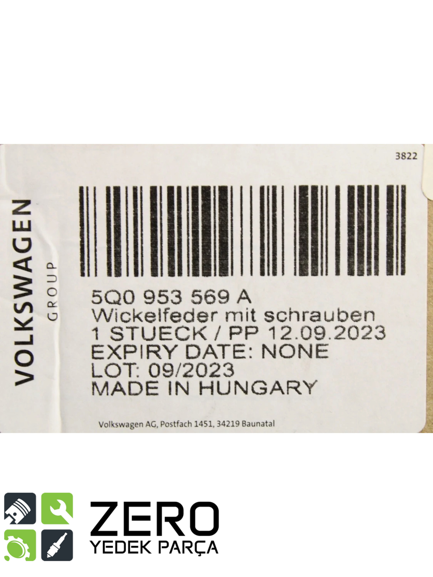 5Q0953569A Airbag Zembereği Golf Passat A3 Leon 7