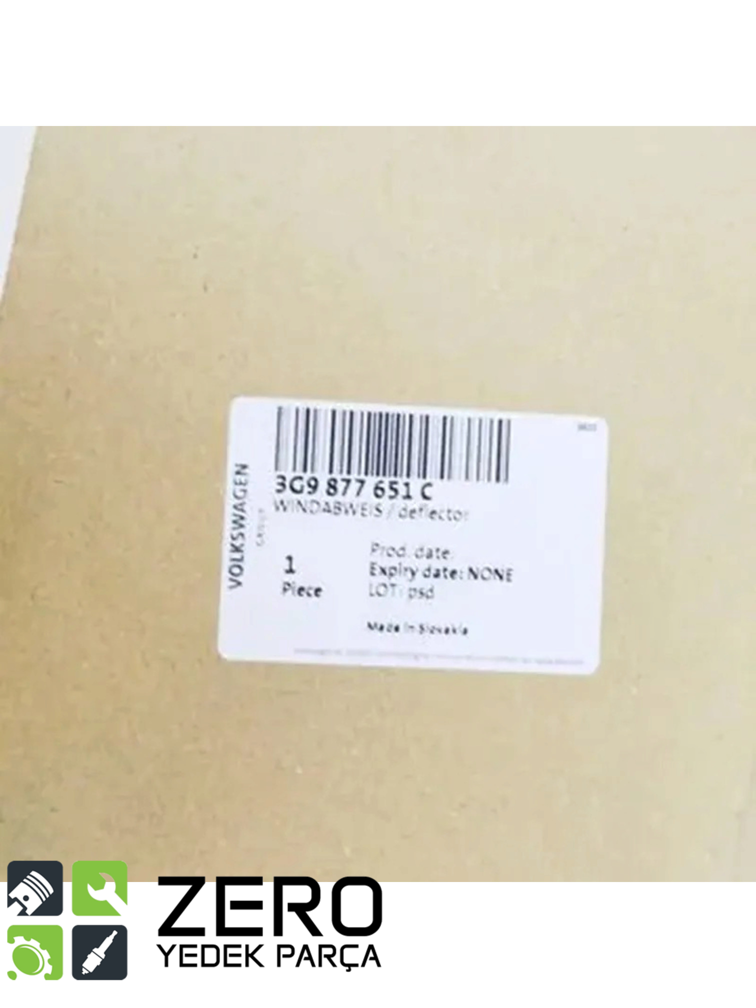 3G9877651B Rüzgar Deflektörü / Tavan Rüzgarlığı Passat Kodiaq 8
