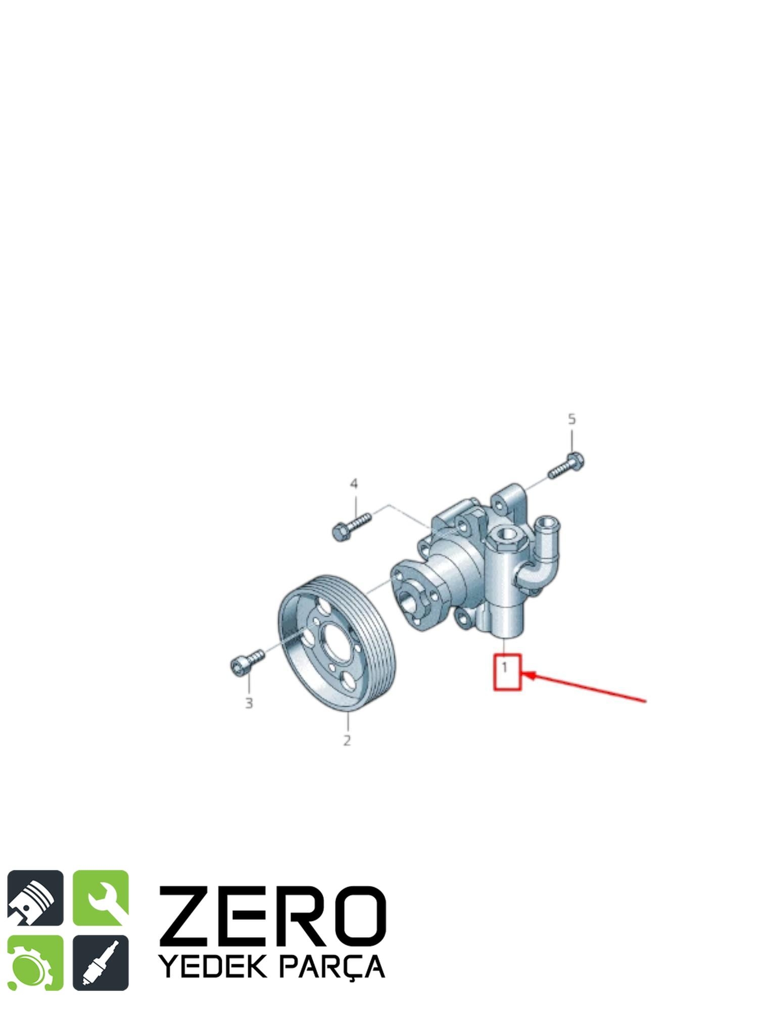 2H0422154A T6 Amarok Hidrolik Direksiyon Pompası 8