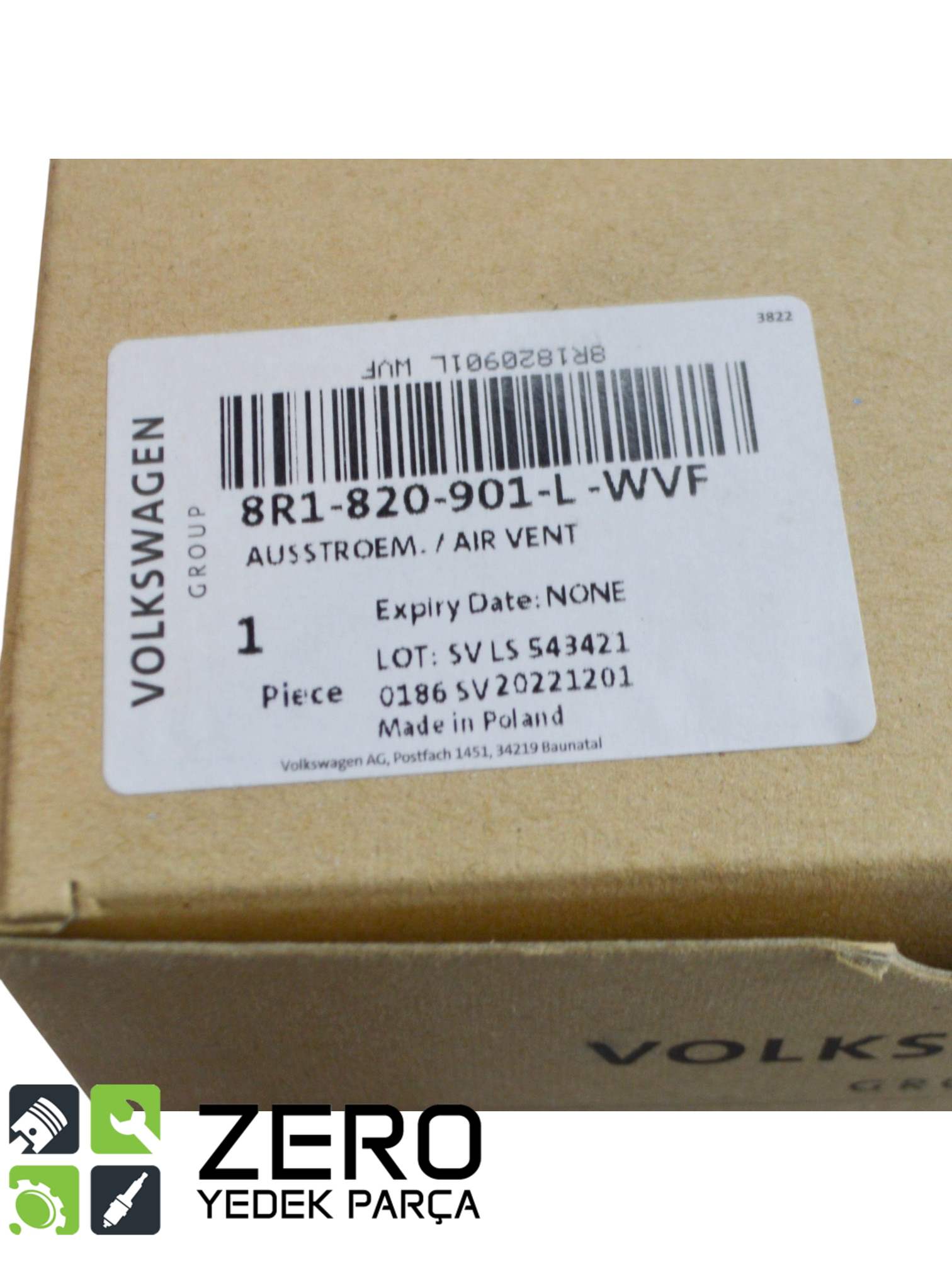 8R1820901LWVF Audi Q5 Ön Göğüs Sol Havalandırma Izgarası 7