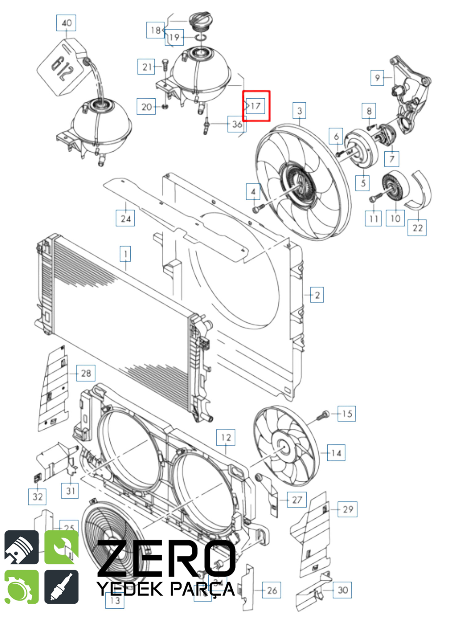 2E0121407 Genleşme Tankı VW Crafter 5