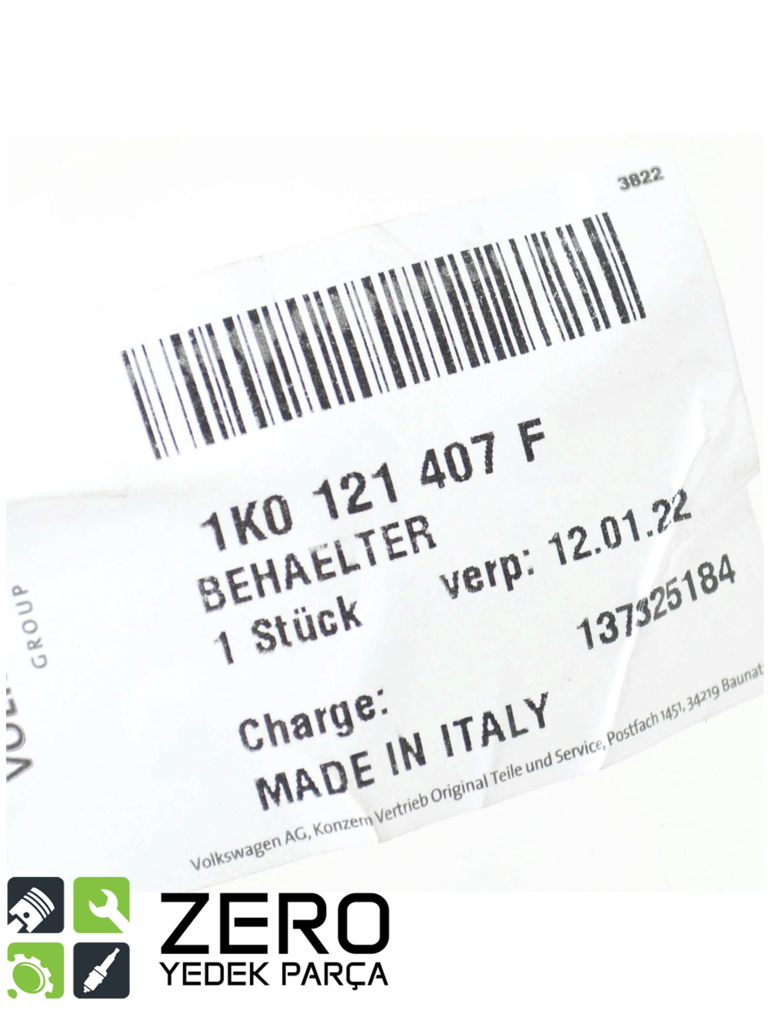 1K0121407A Genleşme Kabı / Antifriz Deposu Golf Jetta A3 Leon 8