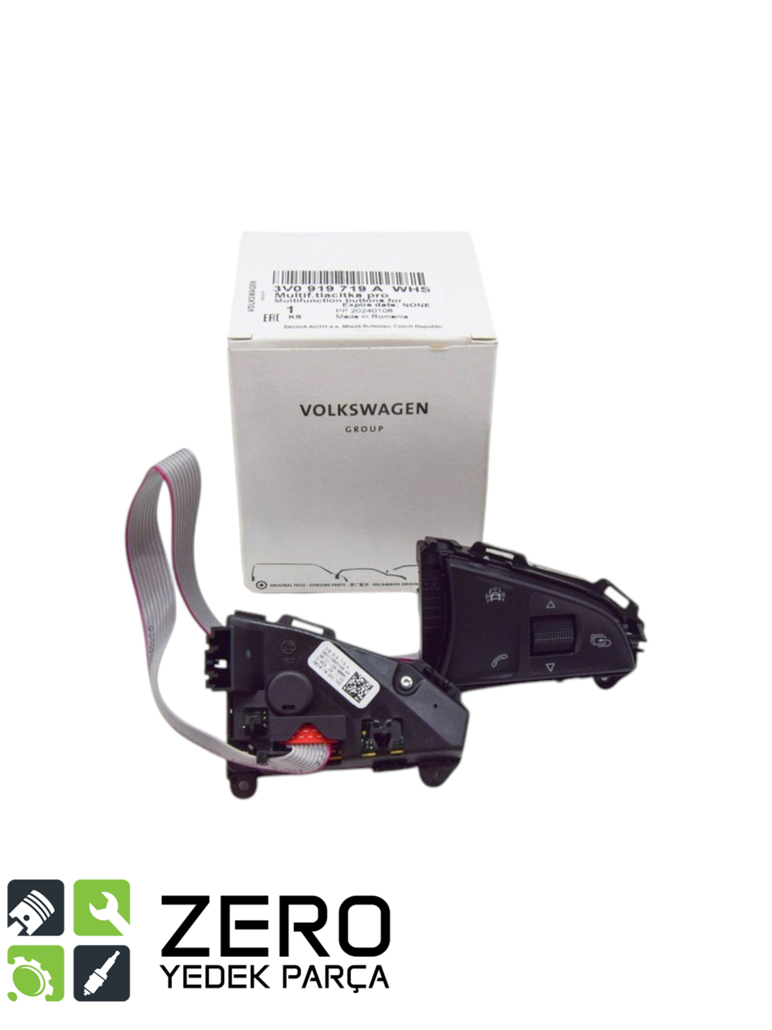 3V0919719A Direksiyon Tuş Takımı Octavia SuperB Karoq Fabia Rapid 1