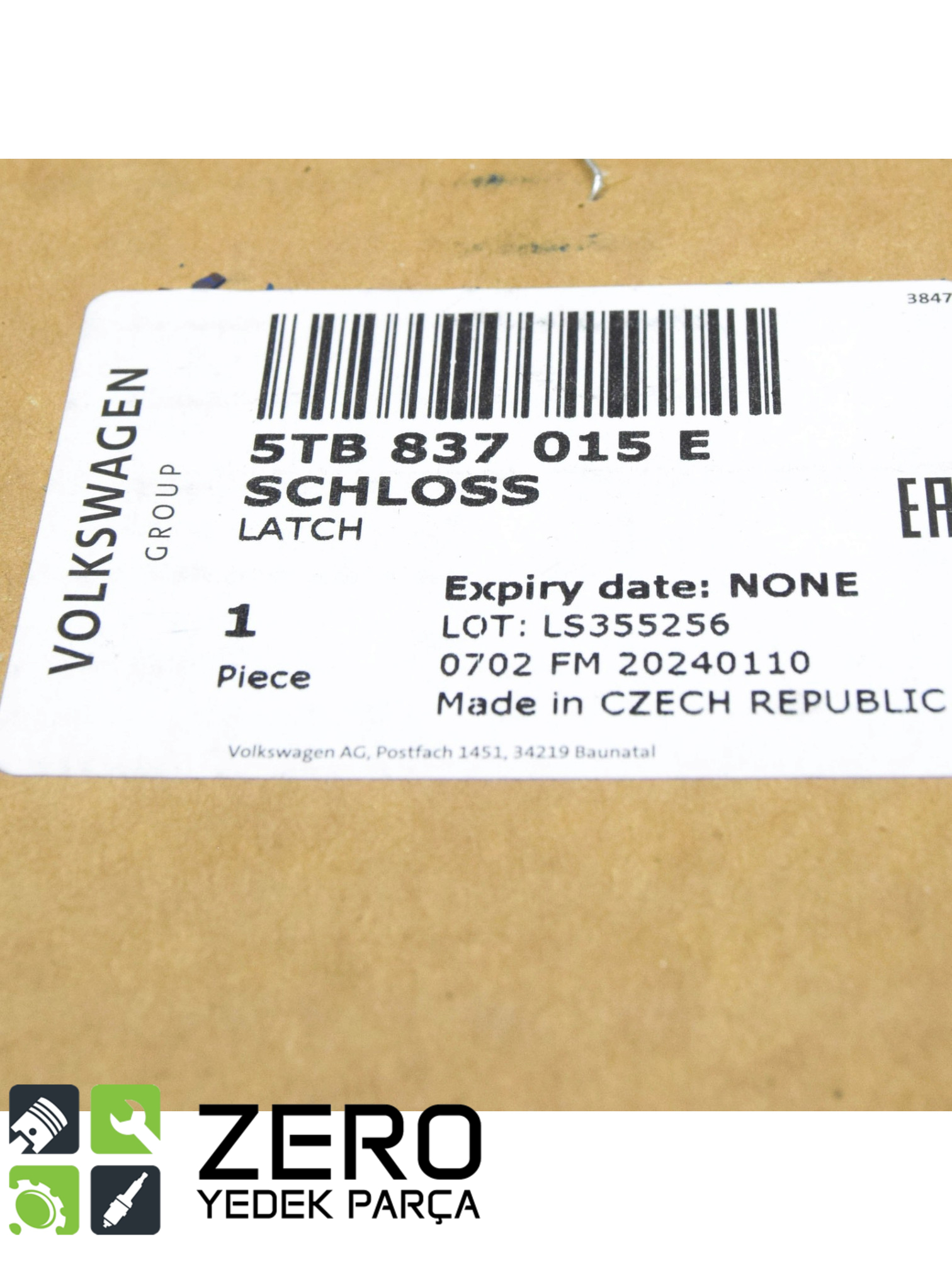 5TB837015E Ön Sol Kapı Kilidi Golf Passat A3 Leon 7