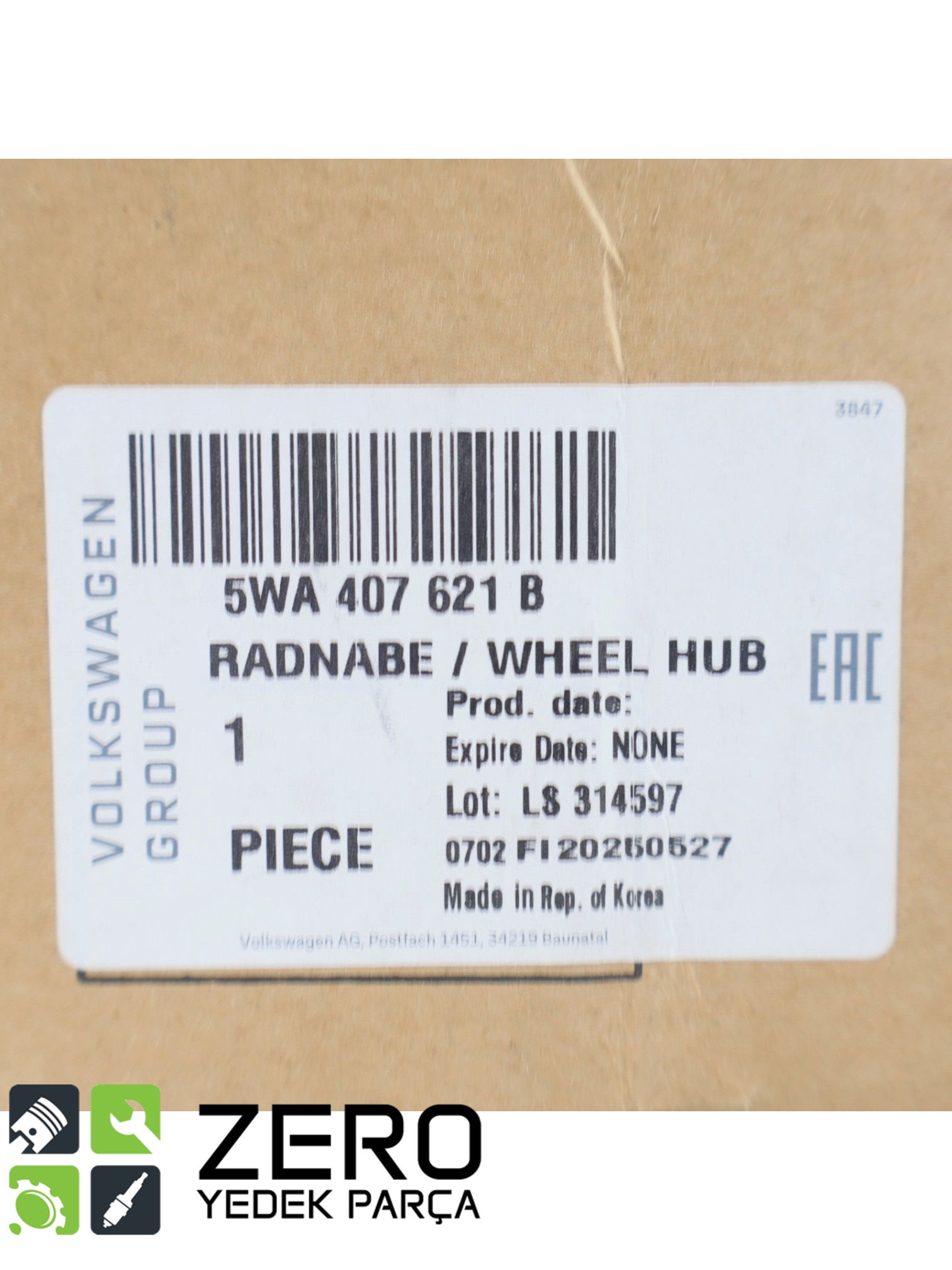 5WA407621B Ön Tekerlek Porya Bilyası Passat Tiguan Tayron Kodiaq 8