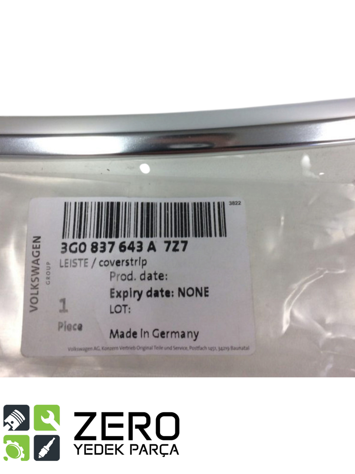 3G0837643A7Z7 VW Passat B8 / 8.5 Sol Ön Kapı Çıtası 9