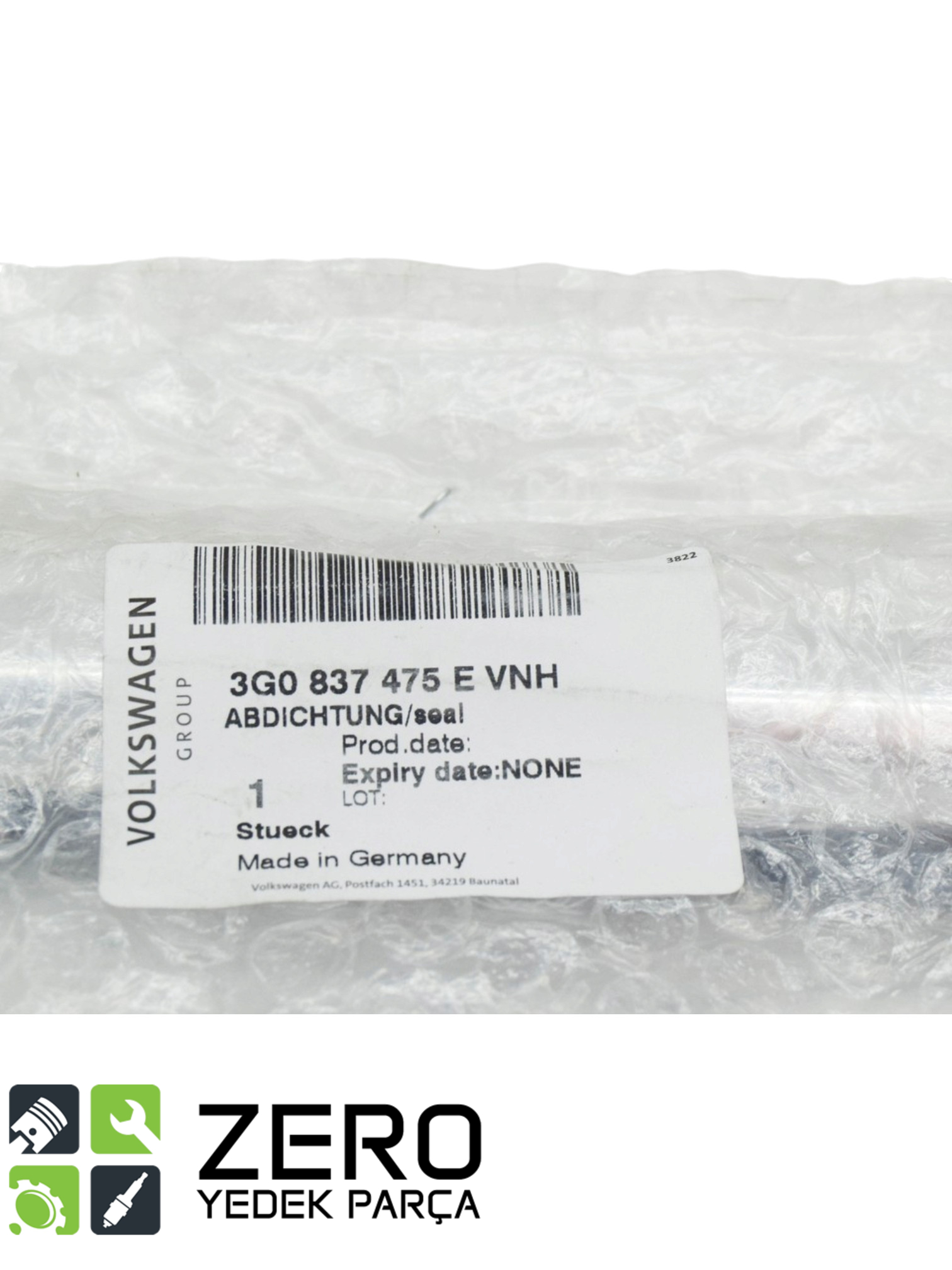3G0837475EVNH Passat B8 / 8.5 Sol Dış Kapı Fitili Kromlu 9
